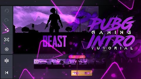 How to make Pubg Gaming intro on android