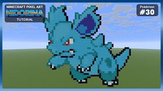 Minecraft Pixel Art Tutorial - Nidorina [Pokemon #30]