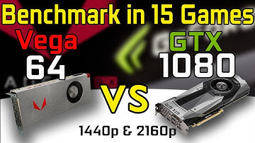 RX VEGA 64 vs Nvidia GTX 1080 Test in 15 Games Benchmark Comparison (i7-6800K)
