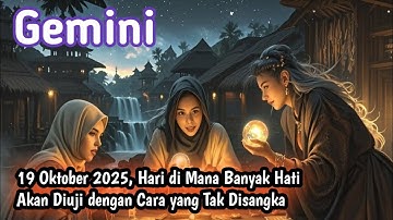 Ramalan Zodiak Gemini Hari Ini‼️19 Oktober 2025, Hari di Mana Banyak Hati Akan Diuji 