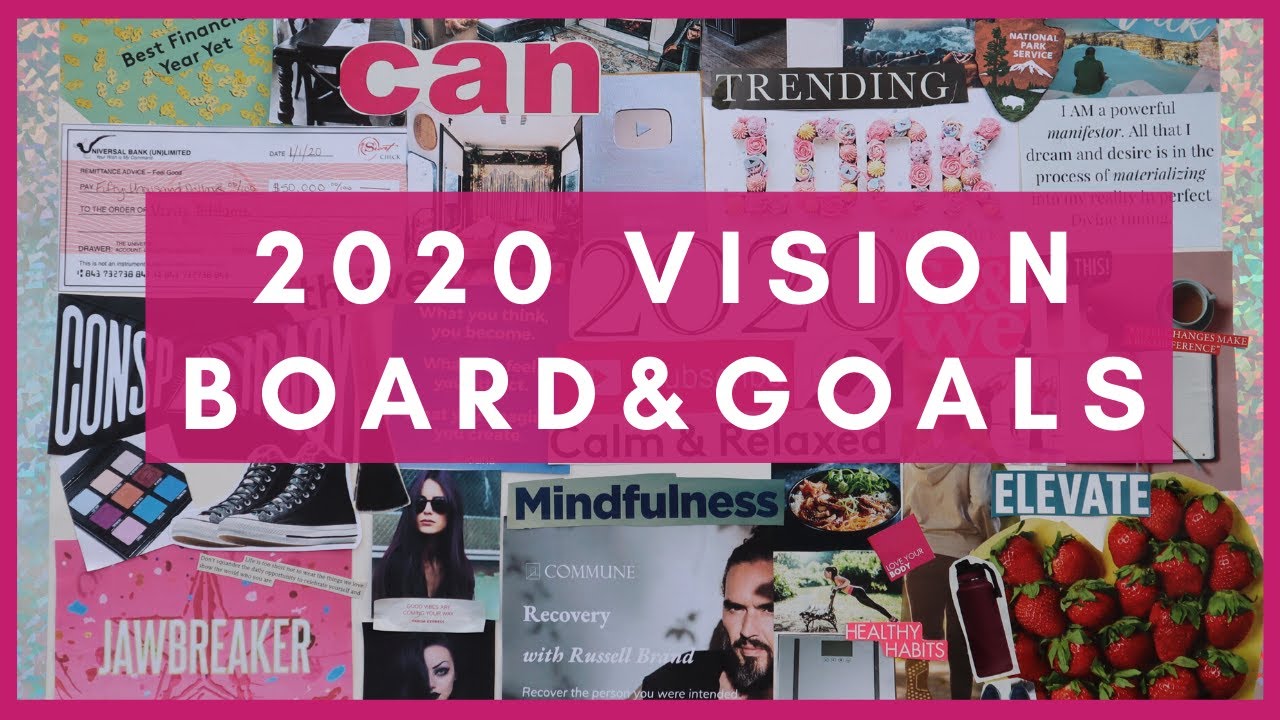 MY PERSONAL 2020 GOALS & VISION BOARD | ADVENTURE IS COLLINS - YouTube