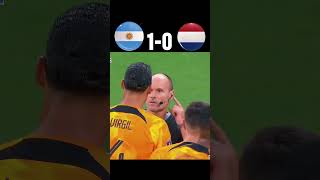 Argentina vs Netherlands! Drama at Its Peak!🇦🇷🔥🇳🇱 #Argentina #Netherlands   #Messi #Shorts #fyp