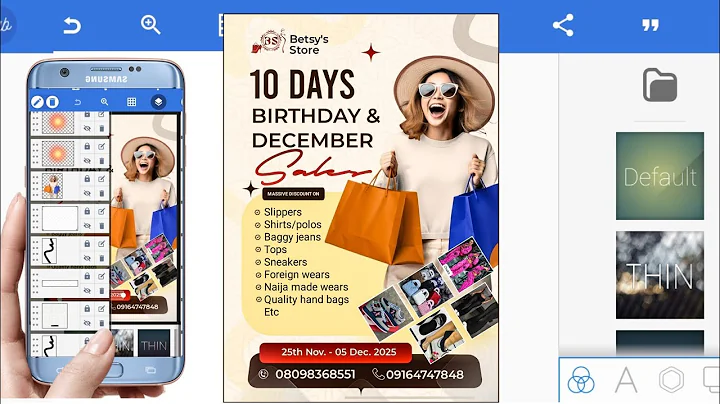 How to Design a Professional Business Flyer on Phone | Pixellab Tutorial