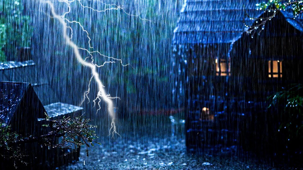 Dormir instantáneamente con fuertes lluvias y truenos supremos en un ...