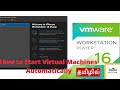 How to start virtual machines automatically when Windows starts in VMware Workstation | Tamil