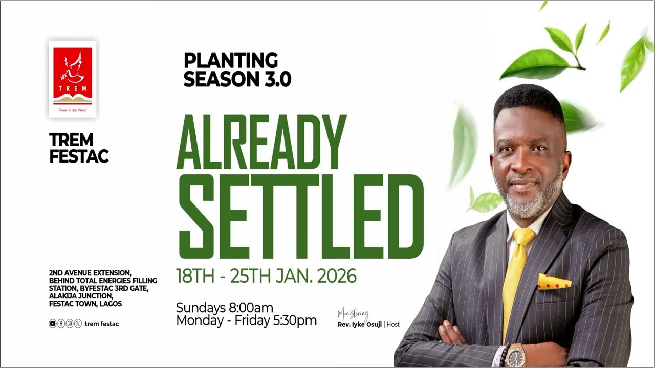 Planting Season 3.0: Already Settled Grand Finale | Sunday 25 January 2026