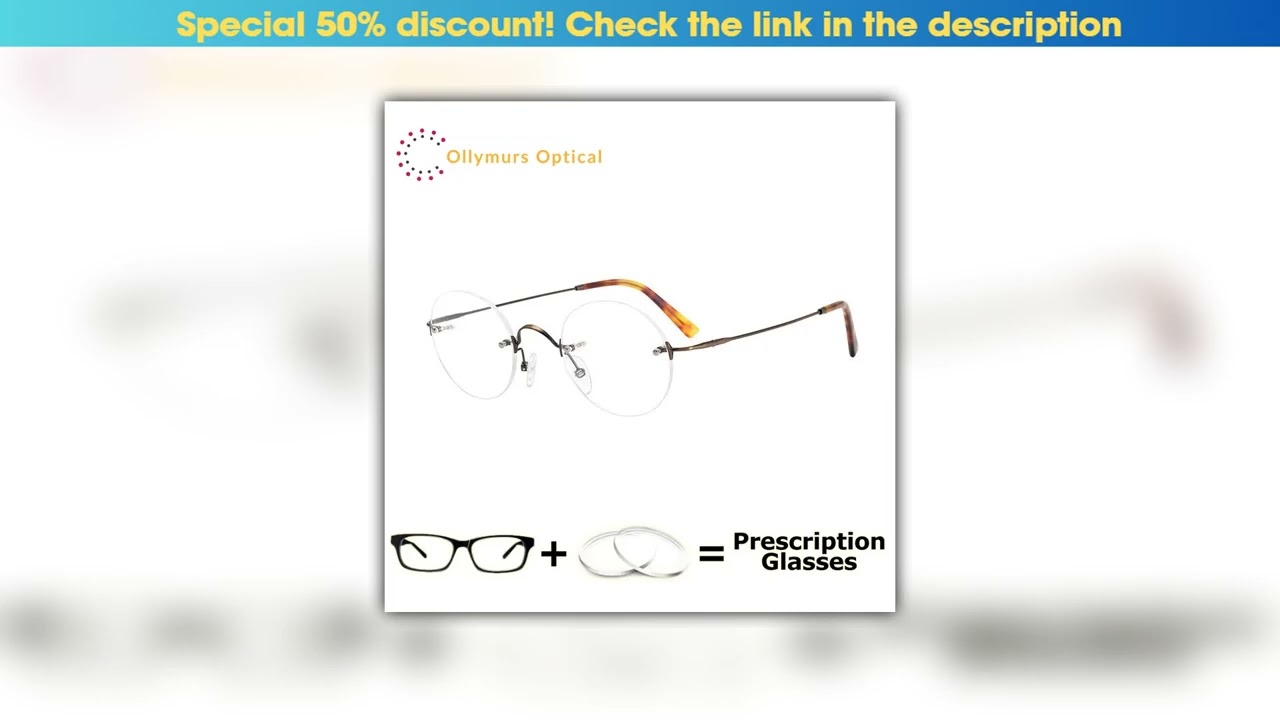 Discount OLLYMURS Customize Prescription Glasses Myopia Photochromic Lenses Men's Medical Glasses O