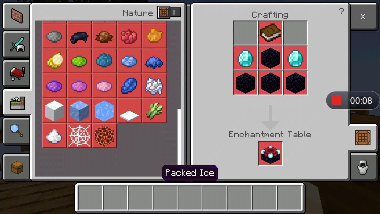 Make enchantment table and shield in skyblock 4 YouTube