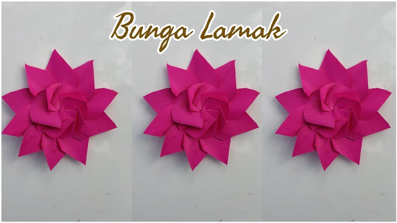 TUTORIAL MEMBUAT BUNGA UNTUK LAMAK YouTube