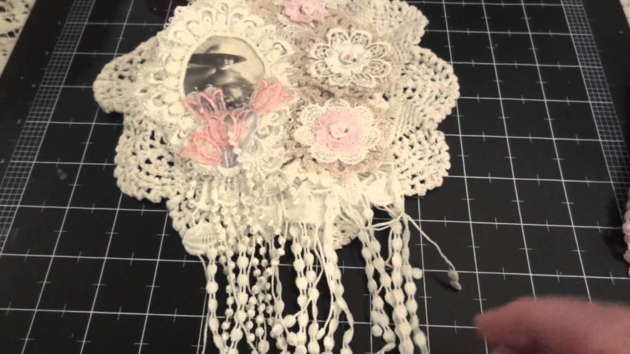 Shabby Chic Doily Wall Hanging and Needle Book for Phoebe! diyanet namaz vakitleri istanbul
