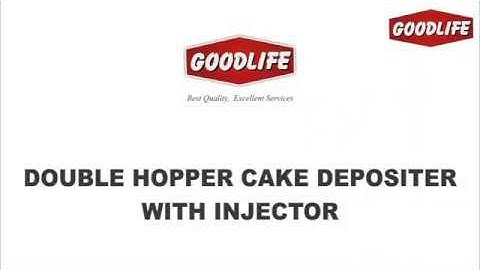 Double Hopper Cake Depositor with Injector