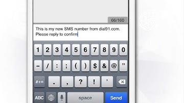 Send SMS using dial91 iOS App