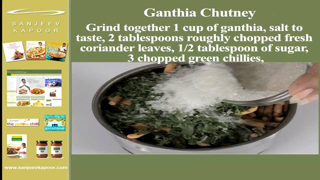 Ganthia Chutney | Sanjeev Kapoor | Sanjeev Kapoor Khazana