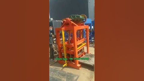 QTJ4-40 SMALL manual concrete cement solid block making machine price for Tanzania #blocks #cement