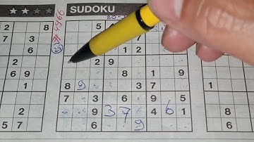 (#4966) Friday Three Stars Sudoku puzzle. Bonus Extra edition. 08-05-2022 Extra part 1 of 4