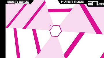 Super Hegagon Walkthough - Hyper Mode Level 2 (87 sec)