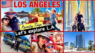 LOS ANGELES CALIFORNIA (Family Trip) 🇺🇸  👨‍👩‍👦 let's all  explore LA |