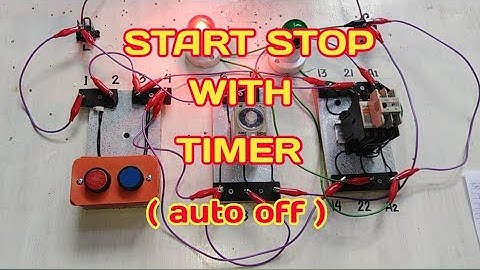 Start Stop with Timer (Automatic Off ) [Tagalog] Basic Motor Control Tutorial