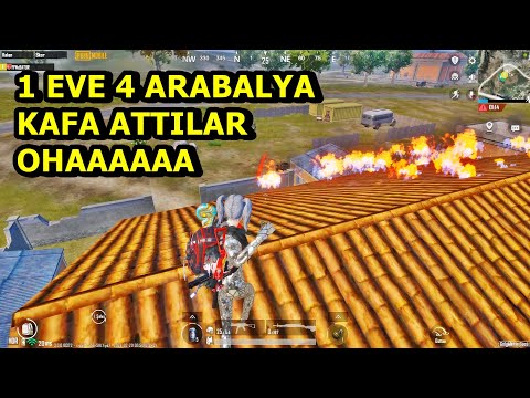 +30 KİLL !   BİR EVE DÖRT ARABAYLA KAFA ATTILAR ! SOLO SQUAD PUBG MOBİLE