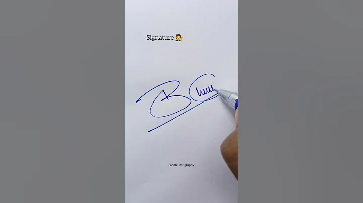 Signature Design #signature | Satish Calligraphy