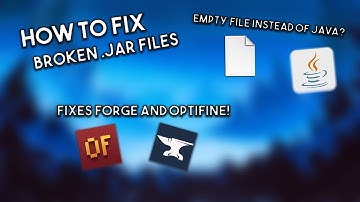 How To Fix .jar Error. Fix Forge and Optifine! Java Fix.