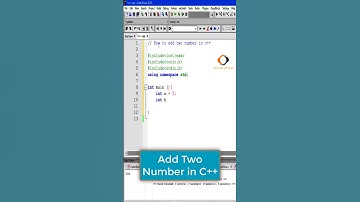 How to Add Two Numbers In C++ || Think Code Think || C++ #codingbeginners #cplusplus #coding #shorts