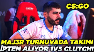 MAJ3R TURNUVADA 1V3 CLUTCH ATIP TAKIMI İPTEN ALIYOR! | CS:GO EN İYİ ANLAR #2