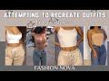 recreating trendy pinterest outfits Ft. Fashion Nova