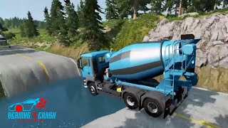 Truck Man TGS | Cars Vs Potholes #121with Deep Water - BeamNG.Drive - Beamng 4 Crash