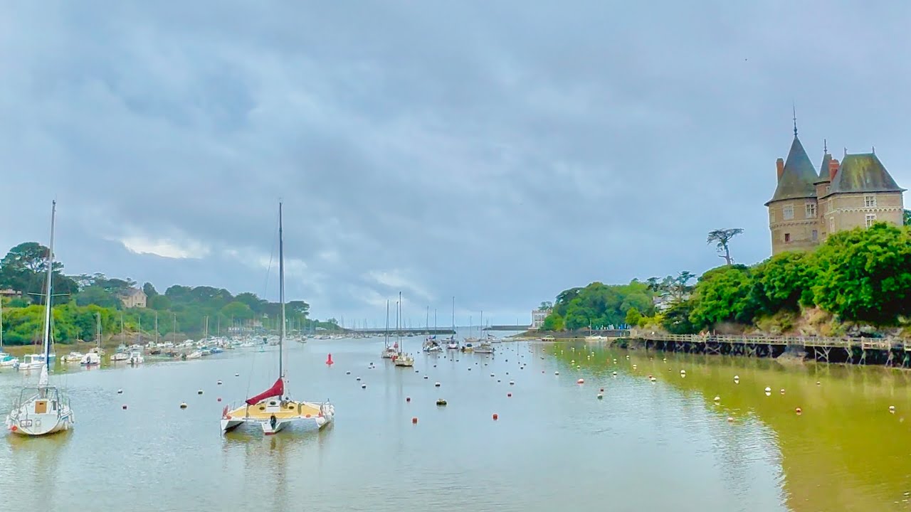Pornic, France 4K HDR - Seaside Walking Tour - Loire-Atlantique Department