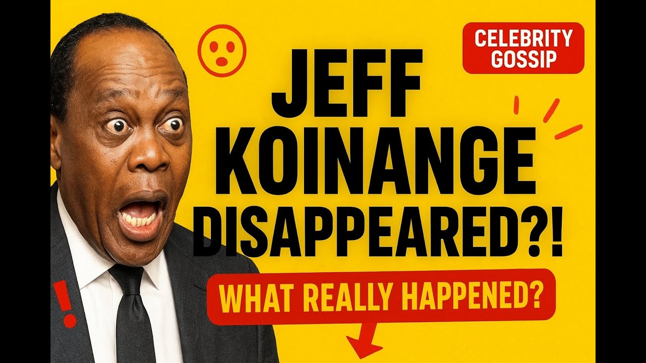 Jeff Koinange🔥🔥🔥: The Truth Behind His Sudden Disappearance!🔥🔥🔥