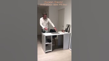 Bàn làm việc gỗ công nghiệp tối giản không gian