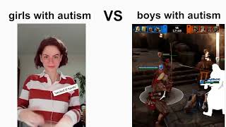 Girls with autism vs. boys with autism 3