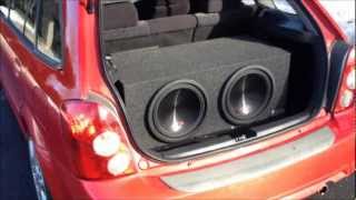 ALPINE 12" TYPE R'S PORTED BOX HATCHBACK 1000W AMP