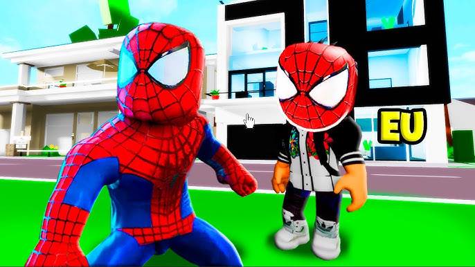 ME TRANSFORMEI NO HOMEM ARANHA E LUTEI CONTRA SUPER VILÕES NO ROBLOX!!  (Venom, Thanos) 