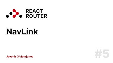 5. React Router active linklar NavLink | React Router darslari