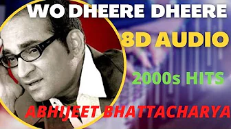 Wo dheere dheere song (8d audio) | Abhijeet Bhattacharya | Hit song of 2000s๐๐ #8d#music#2000s Wo dheere dheere song (8d audio) | Abhijeet Bhattacharya | Hit song of 2000s๐๐ #8d#music#2000s
