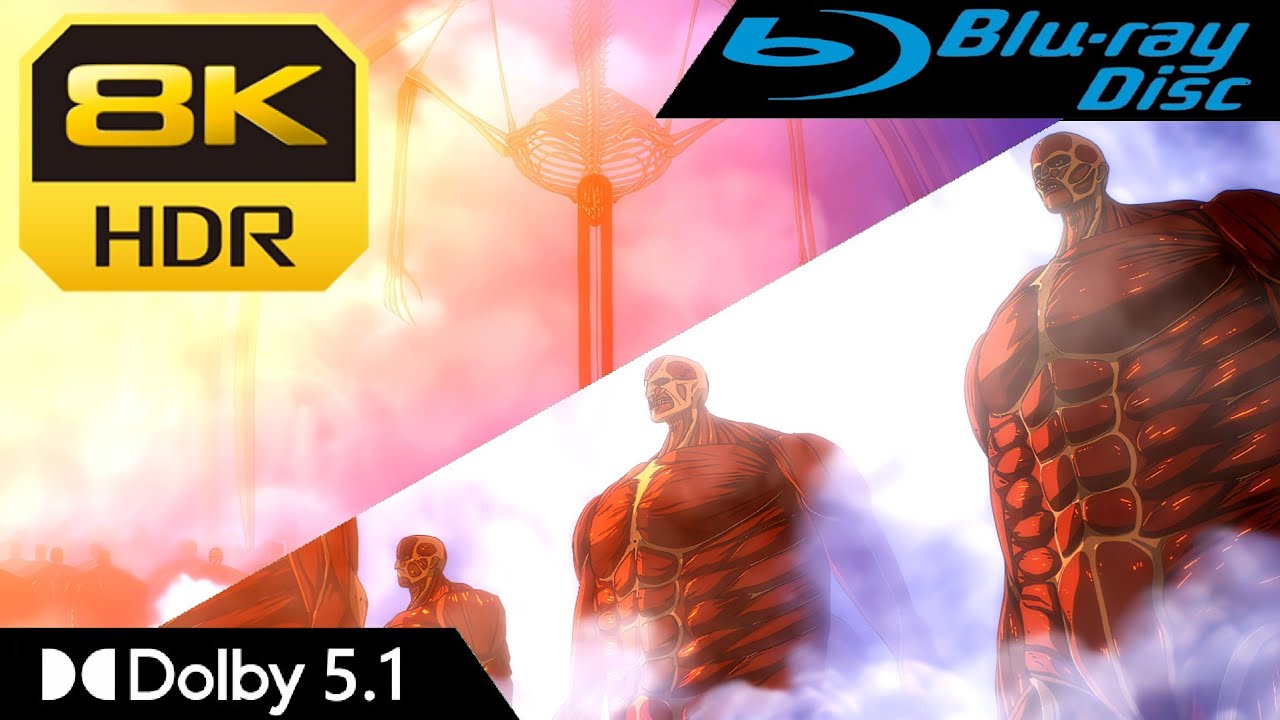 [8K HDR] Rumbling Arrives in Marley - Attack on Titan | Blu-Ray•Dolby 5 ...