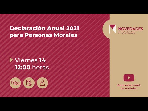 Declaración Anual 2021, Personas Morales.