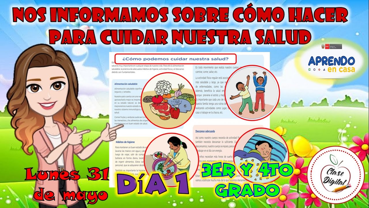 Leemos un texto para conocer cómo podemos cuidar nuestra salud - 3er y