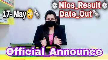 Nios April 2022 result date / Nios result date 2022 / Nios April exam news today / Nios result date.