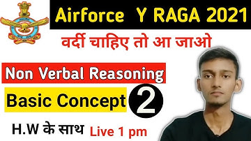 Non verbal Reasoning Class | Airforce Group Y RAGA, Coastguard DB, GD, Navy  | Class 2
