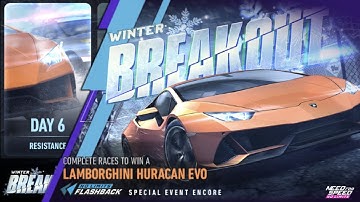 Winter Breakout ❄ Huracan Evo  Day 6  Resistance | NFS No Limits