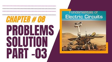 Fundamentals of Electric circuits solution chapter-8 || #solution