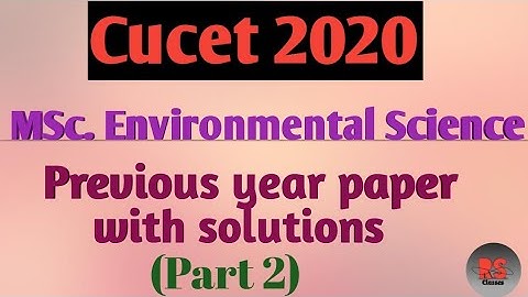 Solutions of previous year paper|Cucet2020 preparation|RSClasses