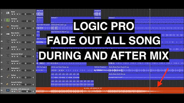 Logic Pro - Fade Out Song Ending - 2 methods: During the Mix and After the Mix