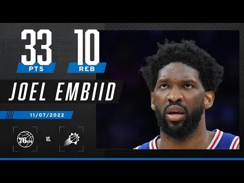 Joel embiid with 30+ pts and double-double in first game back from illness