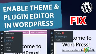 How to Fix Theme and Plugin Editor Missing in WordPress Dashboard | Enable Editor | Two Methods