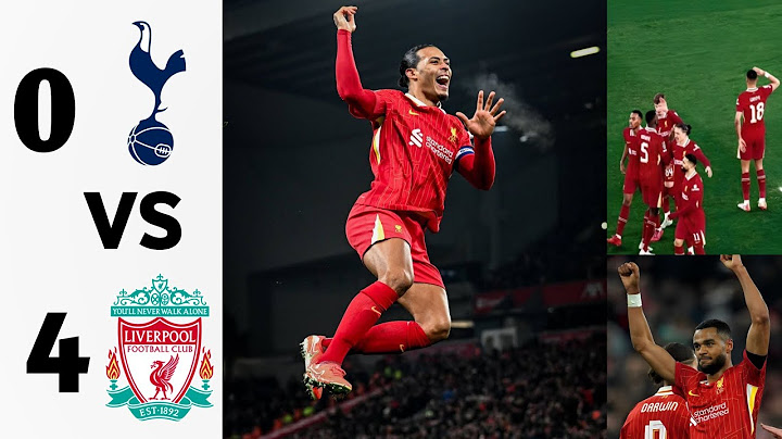 Liverpool VS Tottenham Hotspur 4-0 EFL Cup semi-final highlights