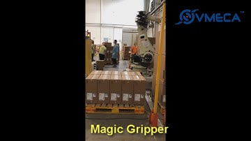 VMECA Magic Gripper carton box palletizing